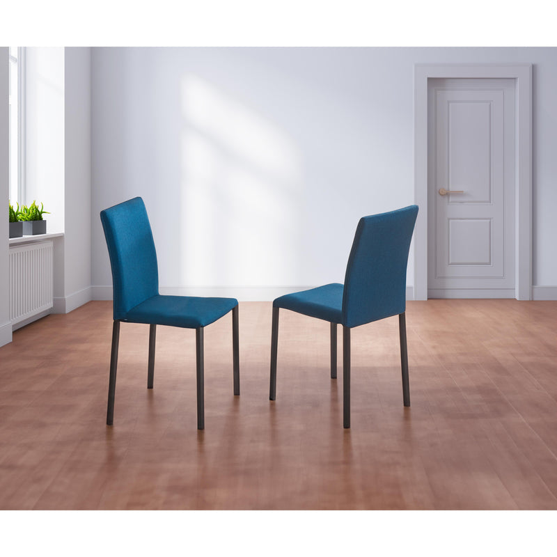 Titus Furniture T3261BL Dining Chairs (6/box) (Blue) IMAGE 1