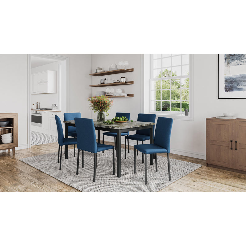 Titus Furniture T3261BL Dining Chairs (6/box) (Blue) IMAGE 2