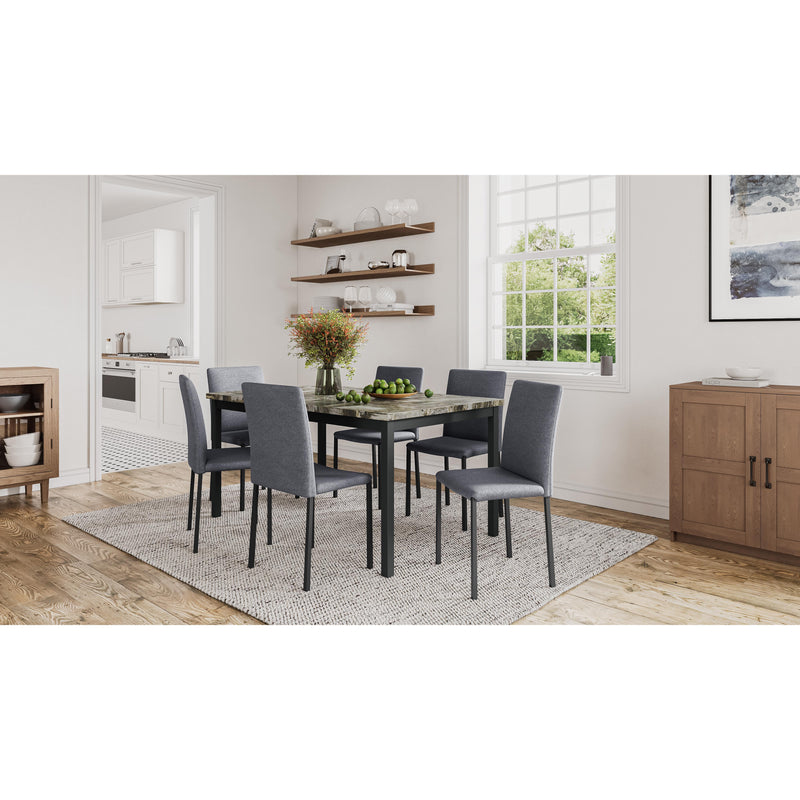 Titus Furniture T3261GR Dining Chairs (6/box) (Grey) IMAGE 2