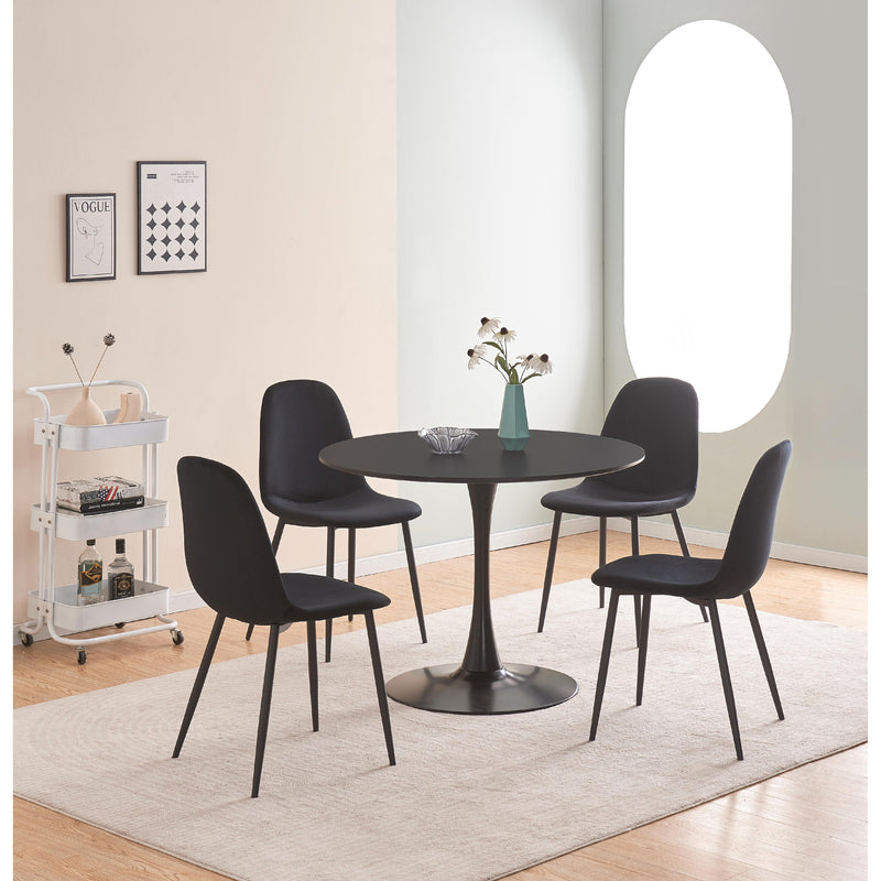 Titus Furniture T3810-B 40" Dia. Dining Table (Black) IMAGE 4