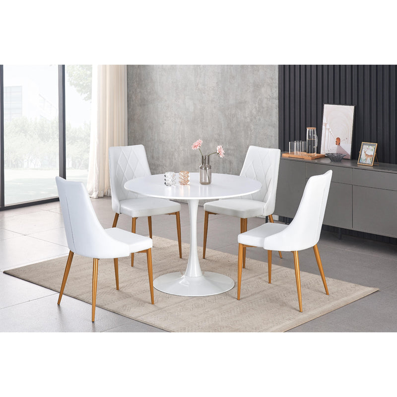 Titus Furniture T3810-W 40" Dia. Dining Table (White) IMAGE 7