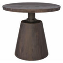LH Imports Round Bronx Adjustable Height Dining Table with Pedestal Base CT012-VM IMAGE 1