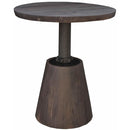 LH Imports Round Bronx Adjustable Height Dining Table with Pedestal Base CT012-VM IMAGE 2
