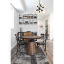 LH Imports Round Bronx Adjustable Height Dining Table with Pedestal Base CT012-VM IMAGE 3