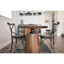 LH Imports Round Bronx Adjustable Height Dining Table with Pedestal Base CT012-VM IMAGE 5