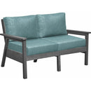 C.R. Plastic Products Tofino DSF282 Loveseat - Slate Grey/Cast Breeze IMAGE 1