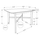  Monarch I 1323 Dining Table IMAGE 4