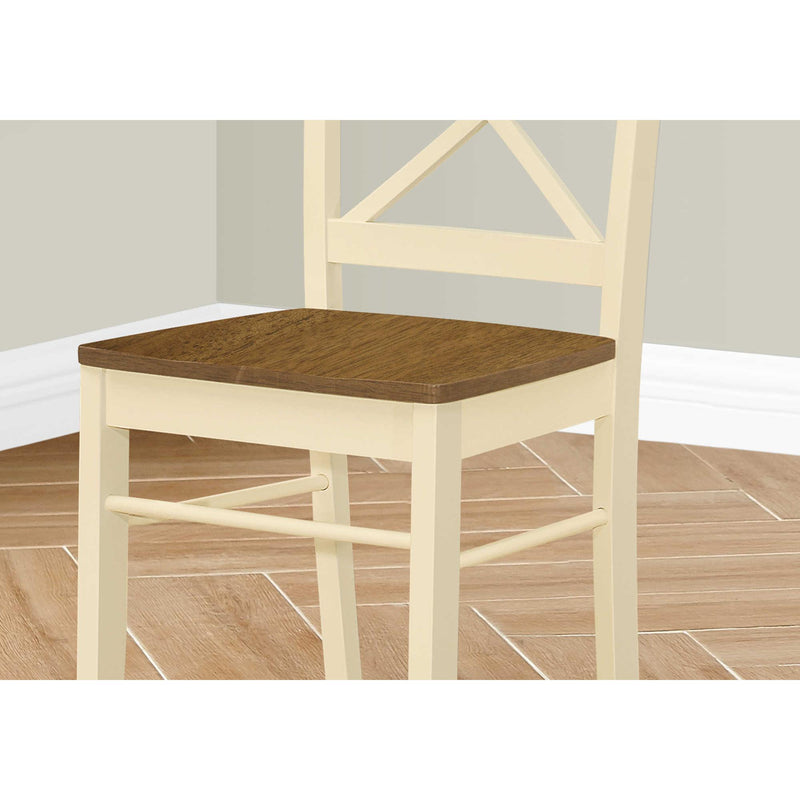  Monarch I 1325 Set of 2 Dining Chairs - Cream/Oak IMAGE 3
