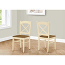  Monarch I 1325 Set of 2 Dining Chairs - Cream/Oak IMAGE 4