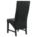  Coaster Furniture Barrand 106387 Upholstered Dining Side Chair - Black IMAGE 6