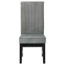 Coaster Furniture Barrand 106389 Upholstered Dining Side Chair - Grey (Set of 2) IMAGE 3