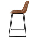  Coaster Furniture Zuni 107218 Upholstered Counter Height Chair - Saddle IMAGE 5