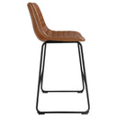  Coaster Furniture Zuni 107218 Upholstered Counter Height Chair - Saddle IMAGE 8