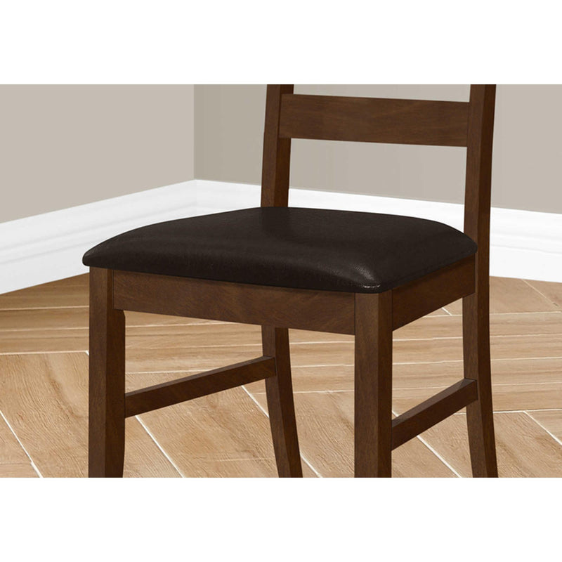  Monarch I 1372 Set of 2 Dining Chairs - Brown/Dark Brown IMAGE 3