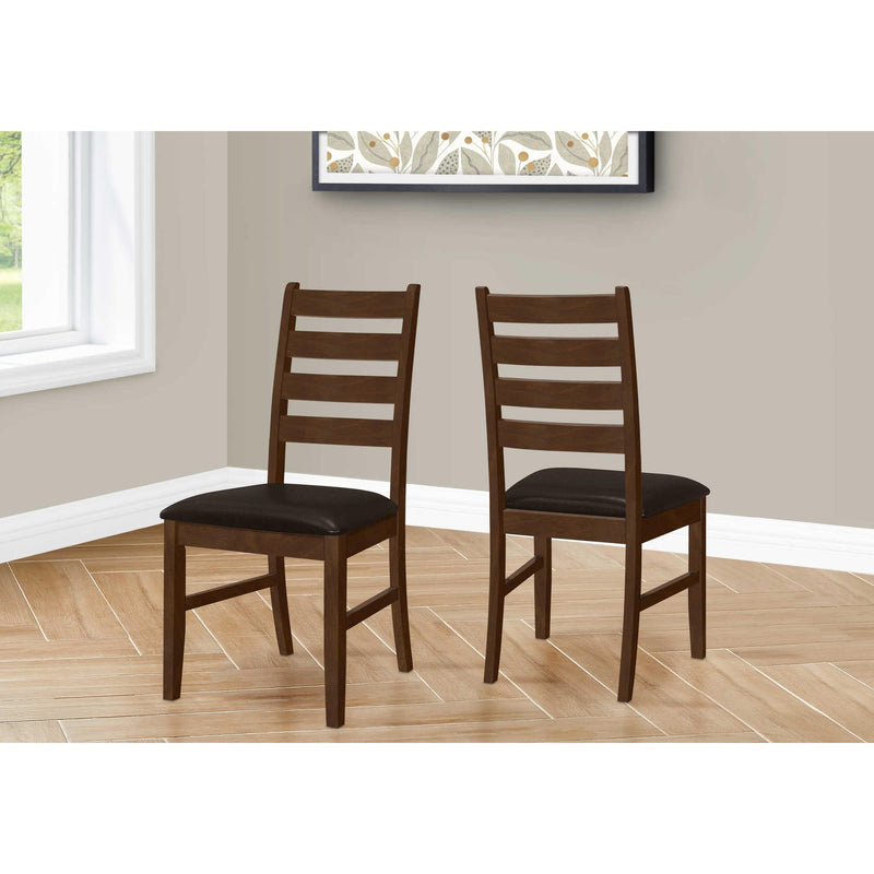  Monarch I 1372 Set of 2 Dining Chairs - Brown/Dark Brown IMAGE 4