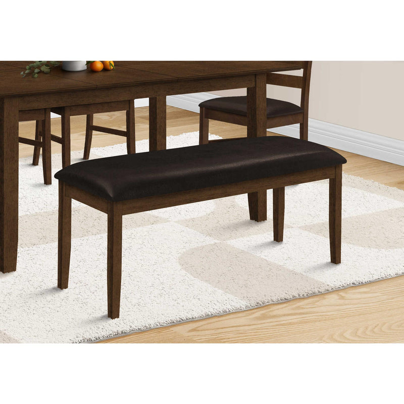  Monarch I 1373 Dining Bench - Brown/Dark Brown IMAGE 2