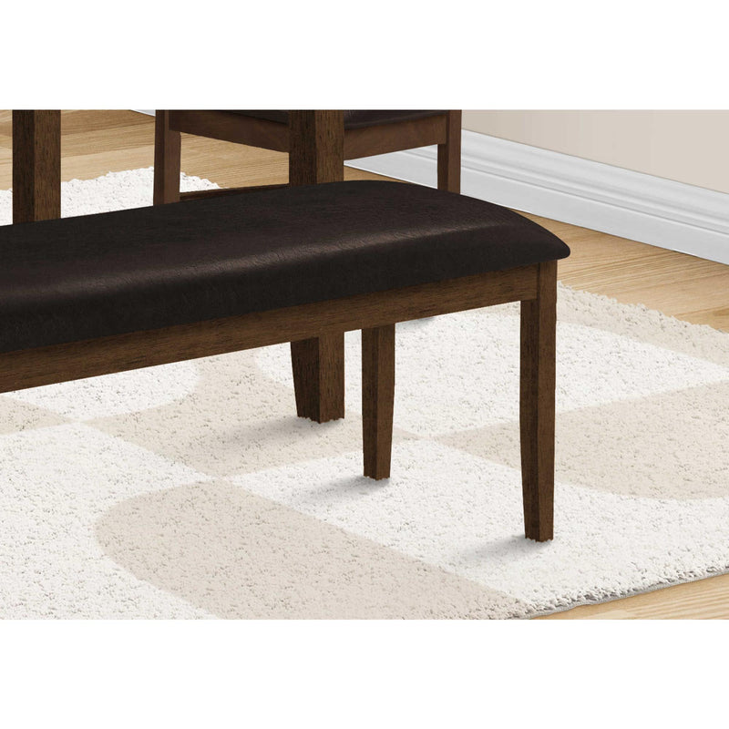  Monarch I 1373 Dining Bench - Brown/Dark Brown IMAGE 3
