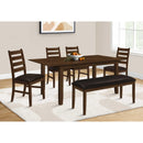  Monarch I 1373 Dining Bench - Brown/Dark Brown IMAGE 4