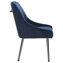  Coaster Furniture Mayette 107792 Upholstered Dining Side Chair - Blue IMAGE 7