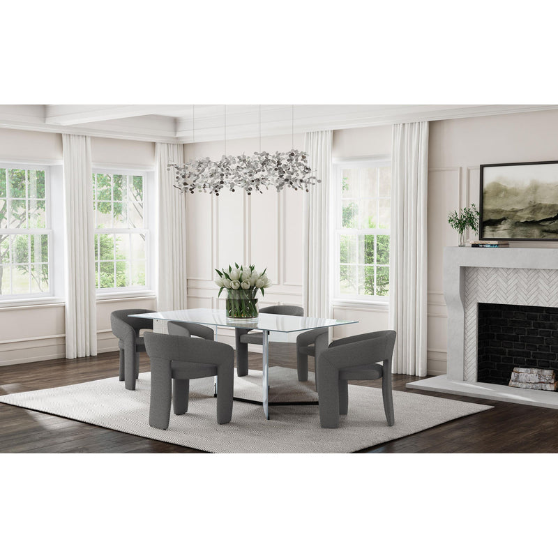 Coaster Furniture Emery 108091 76-inch Rectangular Mirrored Dining Table - Silver IMAGE 12