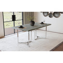 Coaster Furniture Sterling 108121 72-inch Rectangular Dining Table - Grey Faux Marble IMAGE 10