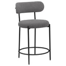 Coaster Furniture Viola 108198 Boucle Upholstered Counter Chair - Grey (Set of 2) IMAGE 1