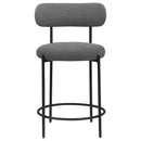 Coaster Furniture Viola 108198 Boucle Upholstered Counter Chair - Grey (Set of 2) IMAGE 3