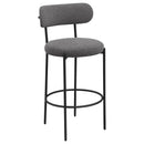 Coaster Furniture Viola 108199 Boucle Upholstered Bar Chair - Grey (Set of 2) IMAGE 1