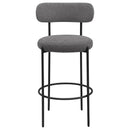 Coaster Furniture Viola 108199 Boucle Upholstered Bar Chair - Grey (Set of 2) IMAGE 3
