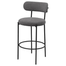 Coaster Furniture Viola 108199 Boucle Upholstered Bar Chair - Grey (Set of 2) IMAGE 4