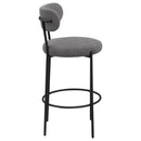Coaster Furniture Viola 108199 Boucle Upholstered Bar Chair - Grey (Set of 2) IMAGE 8