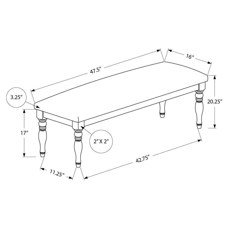  Monarch I 1393 Dining Bench IMAGE 10