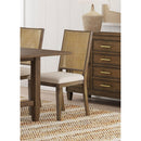 Coaster Furniture Matisse 108312 Woven Rattan Back Dining Side Chair - Brown (Set of 2) IMAGE 2