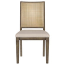 Coaster Furniture Matisse 108312 Woven Rattan Back Dining Side Chair - Brown (Set of 2) IMAGE 3
