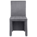 Coaster Furniture Tordera 108512 Velvet Upholstered Dining Side Chair - Grey (Set of 2) IMAGE 3