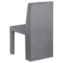 Coaster Furniture Tordera 108512 Velvet Upholstered Dining Side Chair - Grey (Set of 2) IMAGE 6