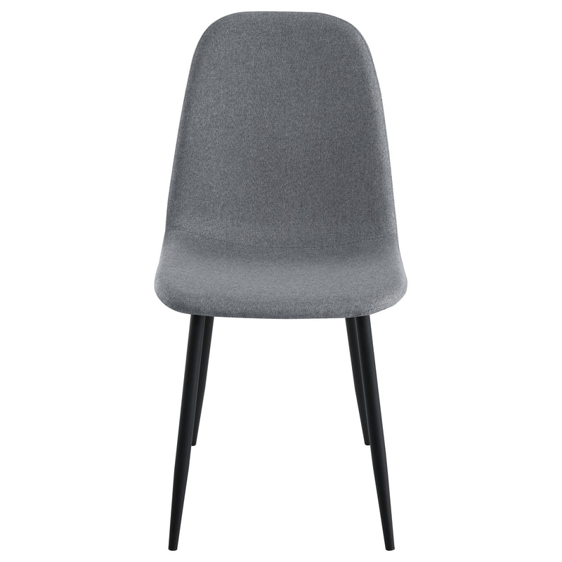 Coaster Furniture Dennison 108532 Upholstered Dining Side Chair - Grey IMAGE 3