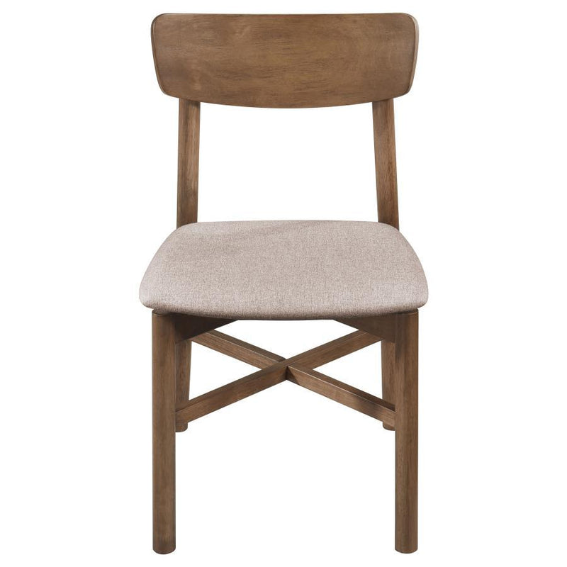 Coaster Furniture Parkridge 108562 Dining Side Chair - Natural Walnut (Set of 2) IMAGE 3