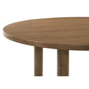  Coaster Furniture Crestmore 108570 46-inch Round Wood Dining Table - Walnut IMAGE 7