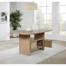  Coaster Furniture Kailani 109388 Cane Counter Height Storage Dining Table - Beige Oak IMAGE 2