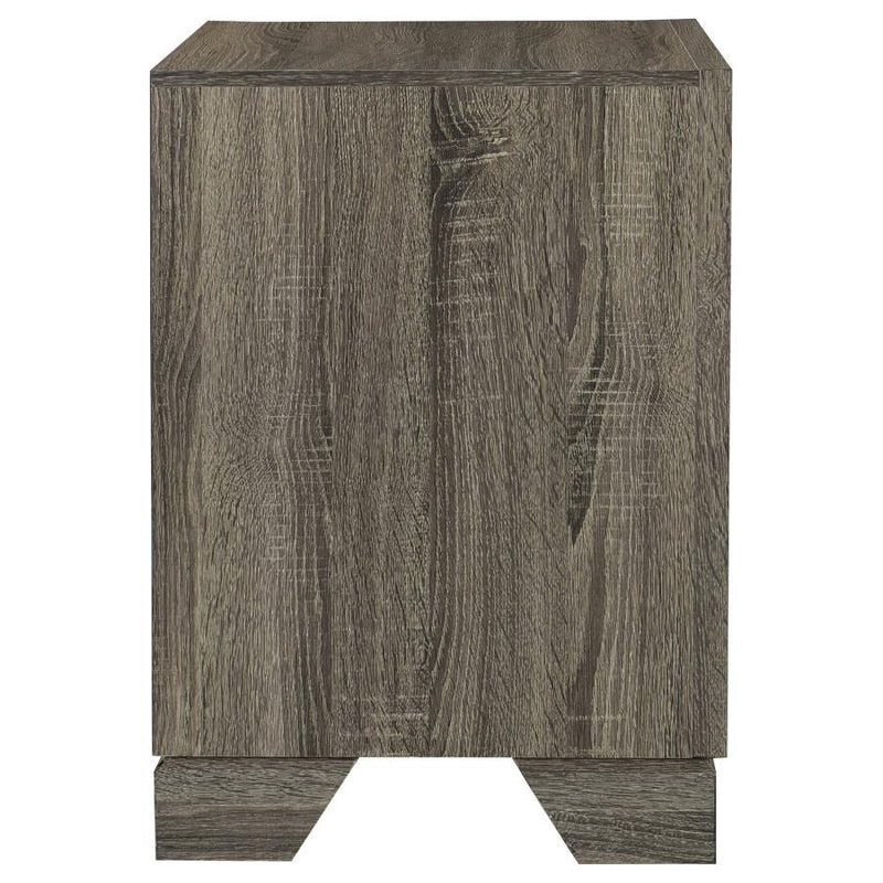Coaster Furniture Wright 223342 2-Drawer Nightstand Bedside Table - Brown Oak IMAGE 9