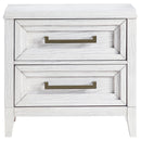 Coaster Furniture Marielle 224842 2-Drawer Nightstand Bedside Table - Distressed White IMAGE 3
