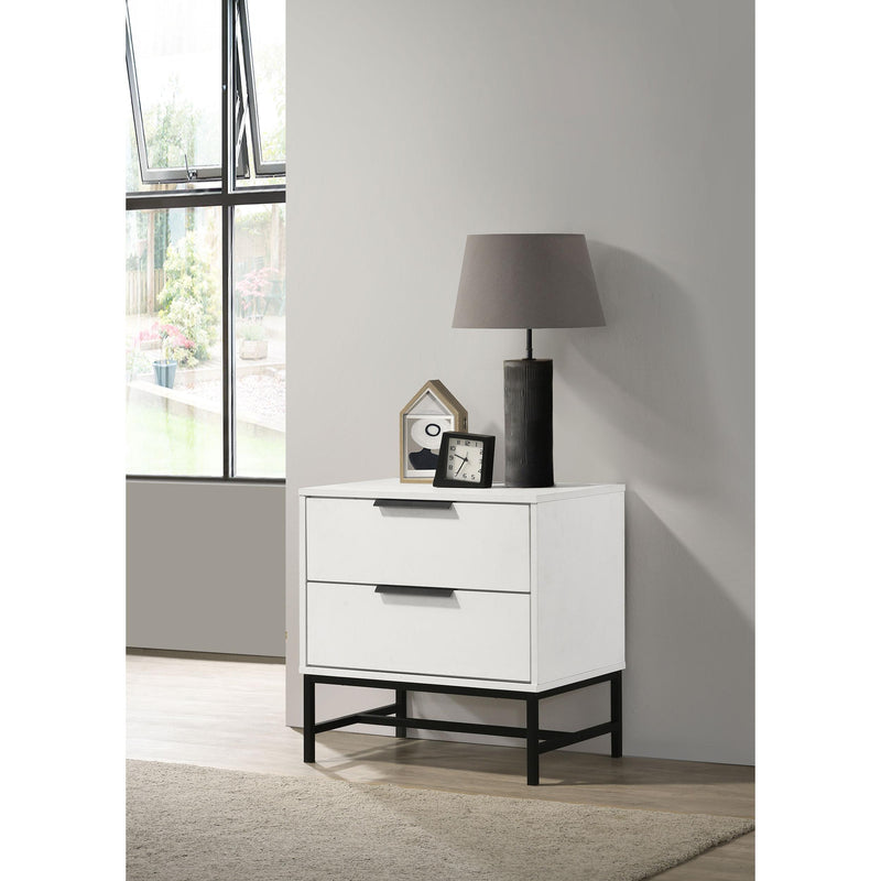 Coaster Furniture Sonora 224862 2-drawer Nightstand Bedside Table - White IMAGE 2