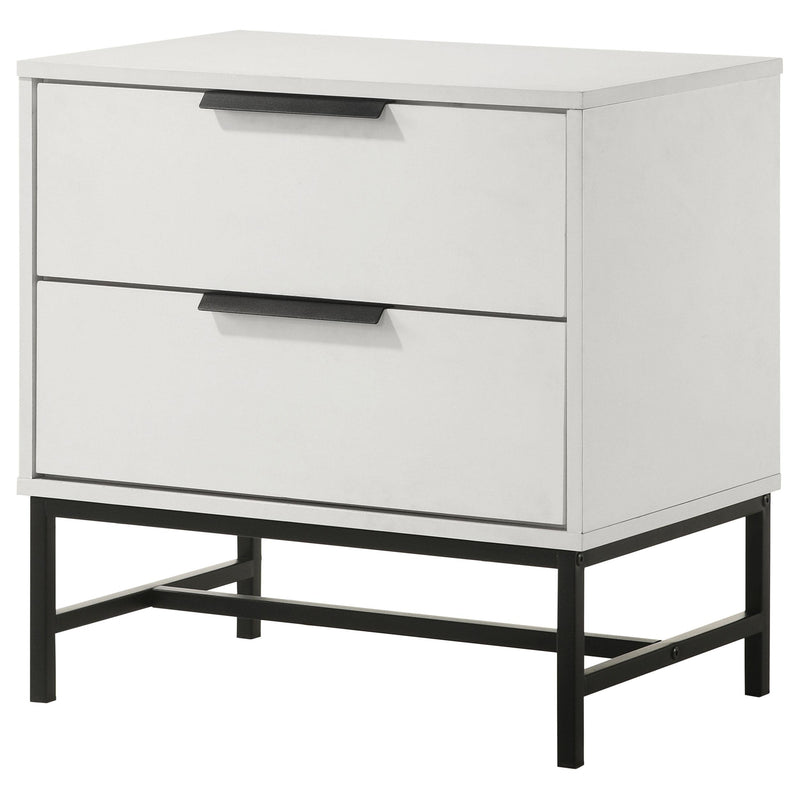 Coaster Furniture Sonora 224862 2-drawer Nightstand Bedside Table - White IMAGE 4