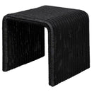 Coaster Furniture Cahya 708517 Woven Rattan Square End Table - Black IMAGE 4