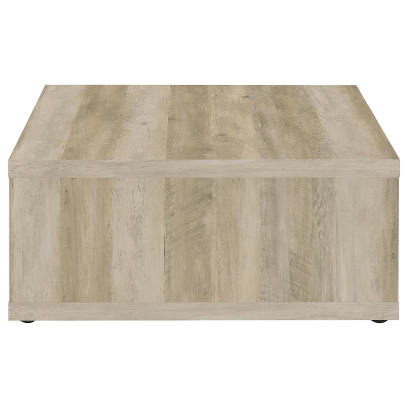 Coaster Furniture Frisco 710518 Square Engineered Wood Coffee Table - Distressed Pine IMAGE 5