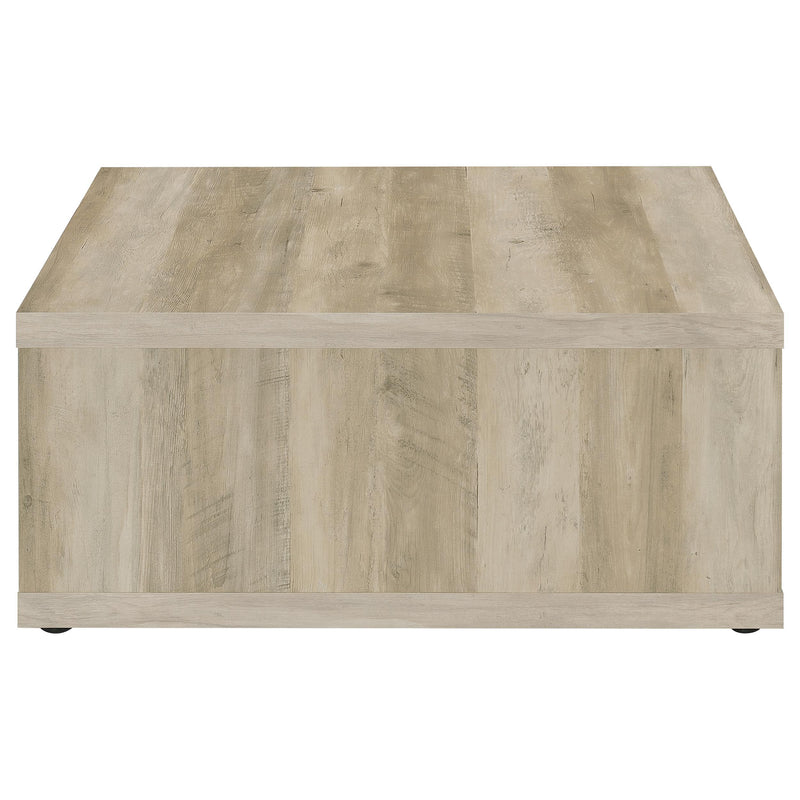 Coaster Furniture Frisco 710518 Square Engineered Wood Coffee Table - Distressed Pine IMAGE 6