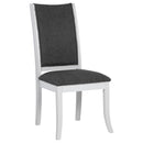 Coaster Furniture Judd 109332 Upholstered Dining Side Chair - Pearl White (Set of 2) IMAGE 1