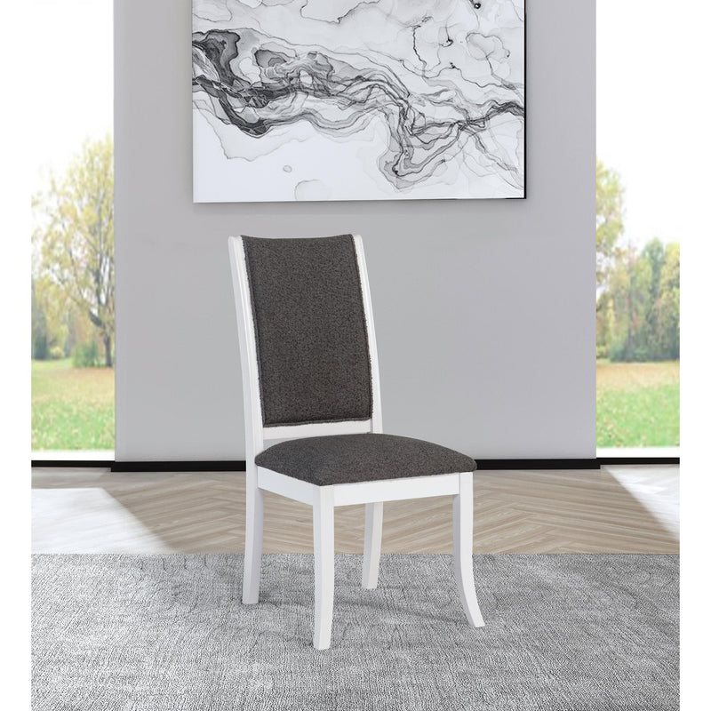 Coaster Furniture Judd 109332 Upholstered Dining Side Chair - Pearl White (Set of 2) IMAGE 2