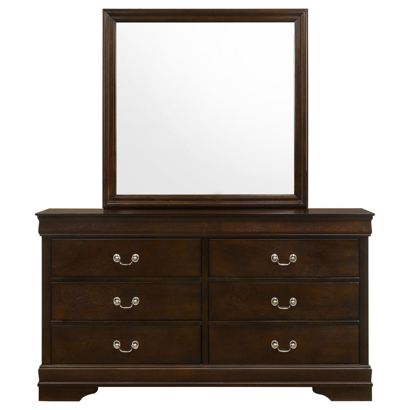 Coaster Furniture Louis Philippe 6-Drawer Dresser with Mirror 202413M IMAGE 3